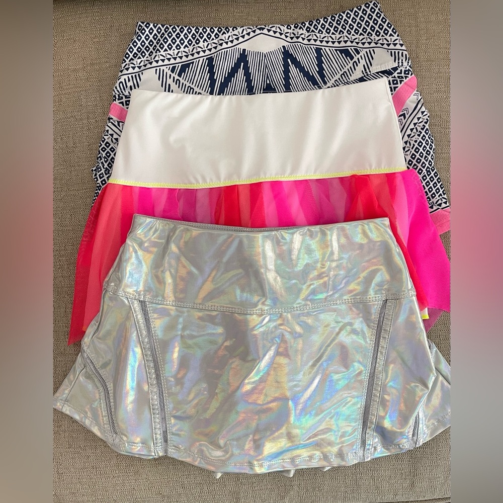 Lucky in love girls, tennis skirts size medium EUC